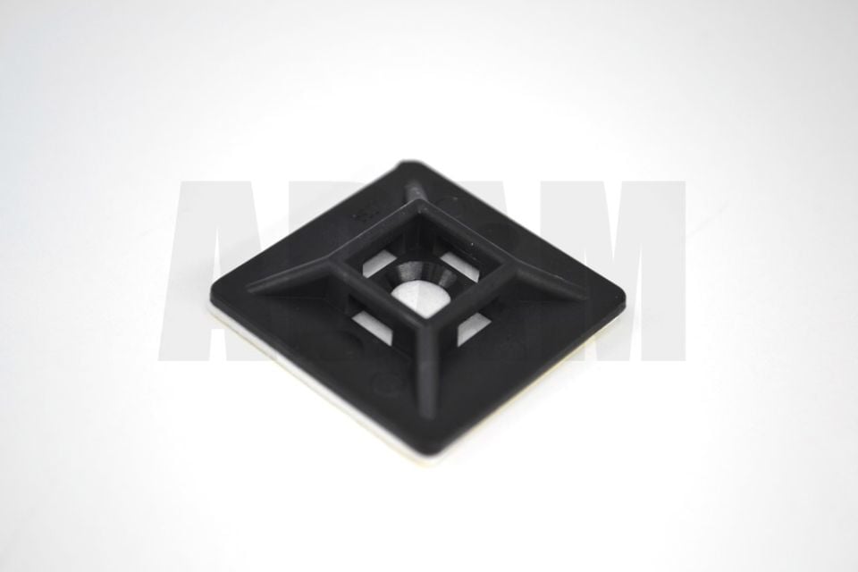 100 Adet Siyah 28x28 Yapışkanlı Kroşe Kablo Bağı Genişliği 4,8mm'e Kadar