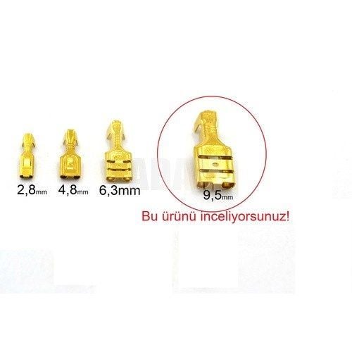 9,5 Tırnaklı Dişi Terminal Fiş 100 Adet