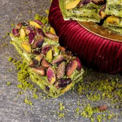 HÜNKAR-Turkish Delight with Pistachios and Pistachio Paste