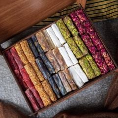 Gift Finger Turkish Delight with Pistachios in a Luxury Wooden Box Net: 1500 g