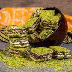 KATMER-Chocolate Pistachio Layer Turkish Delight