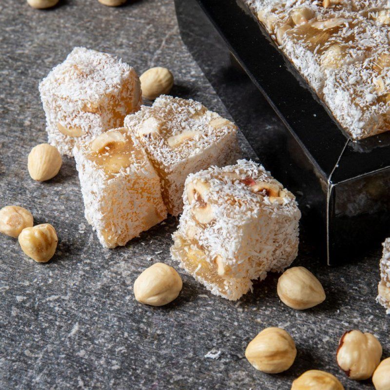 Classic Turkish Delight with Ekstra Added Hazelnut