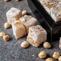 Classic Turkish Delight with Ekstra Added Hazelnut