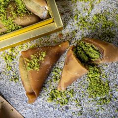 MUSKA Sweets in Cardboard Gift Box- Grape Paste Wrap With Turkish Pistachio 1200 g
