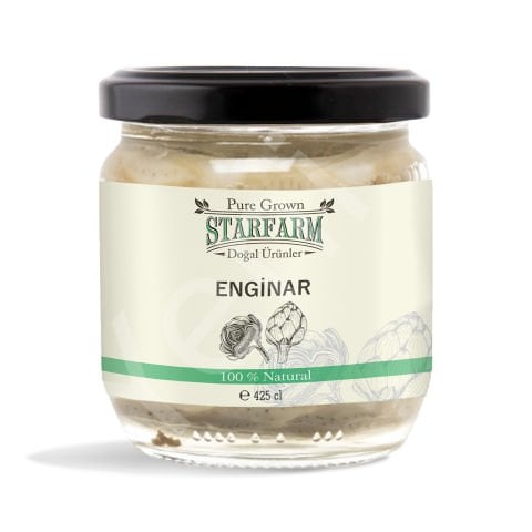 Organik Enginar Konservesi Mezelik, Yemeklik, Salatalar için Kullanıma Hazır 425 cl