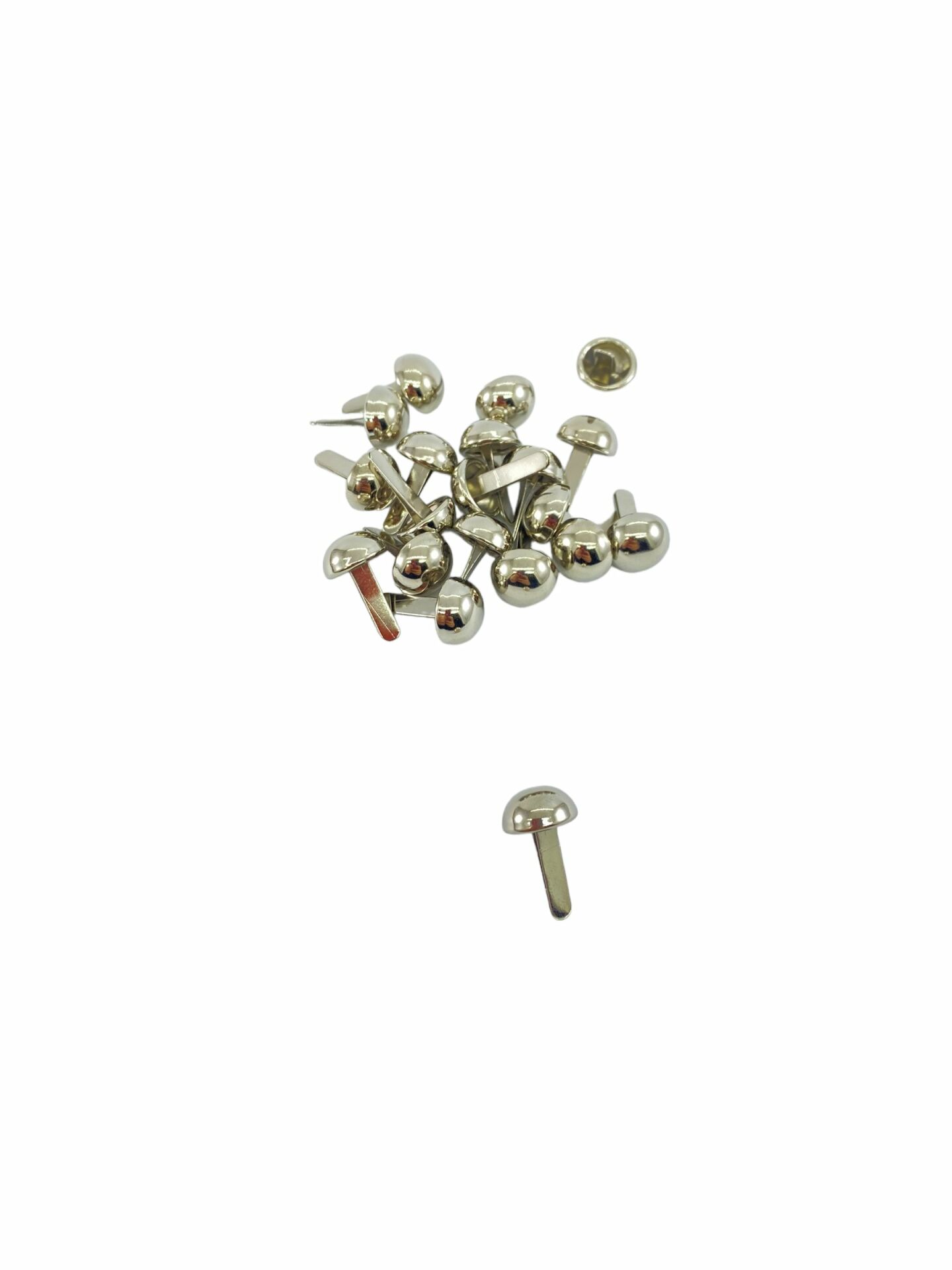 Kabara 12 mm Çanta Aksesuarı 10 Adet Gümüş