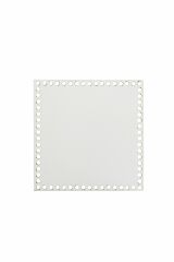 Ahşap Sepet Tepsi Tabanı 15x15 cm Beyaz Çift Yüz 3mm