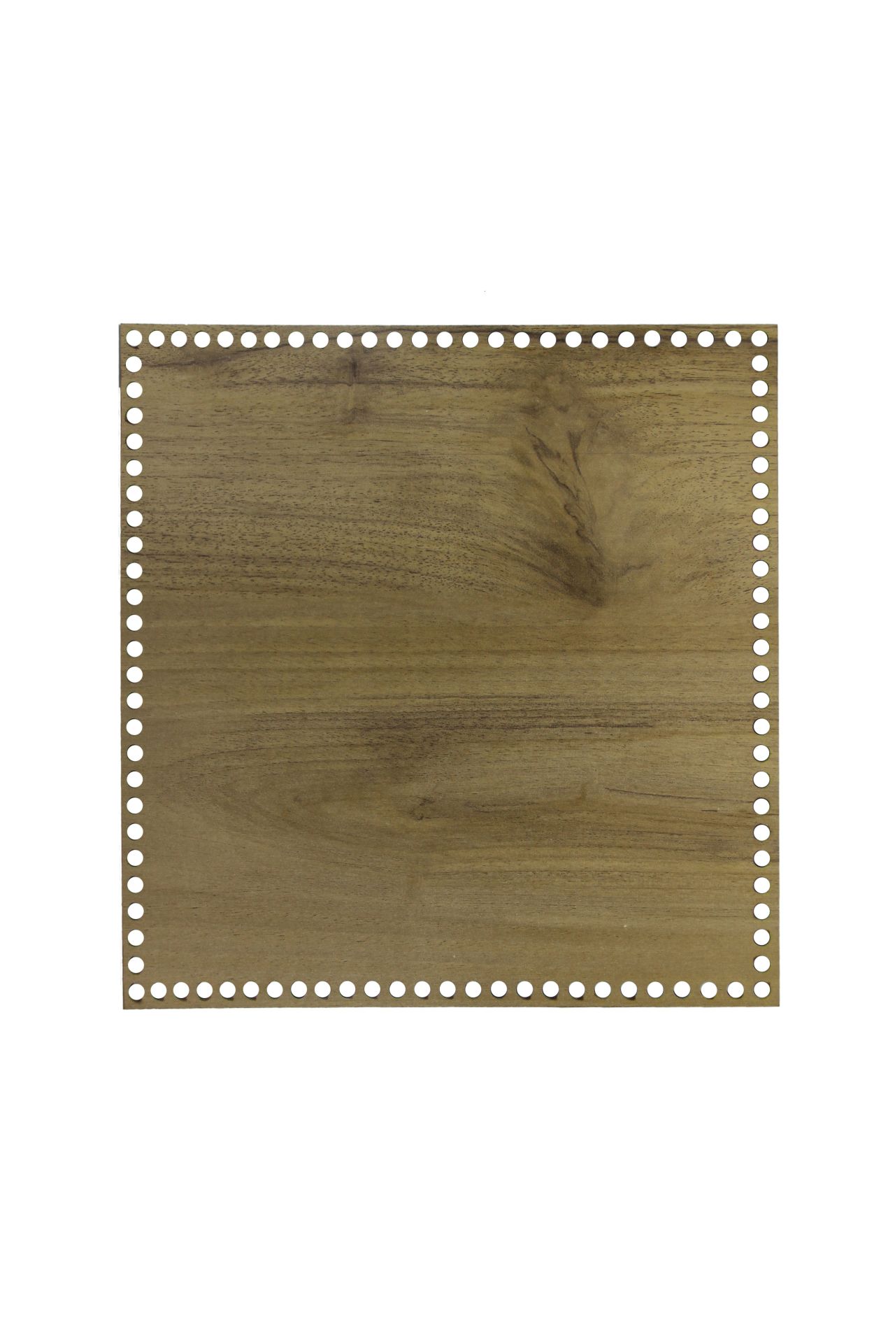 Ahşap Sepet Tepsi Tabanı 35x35 cm Meşe Çift Yüz 3mm