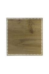 Ahşap Sepet Tepsi Tabanı 35x35 cm Meşe Çift Yüz 3mm