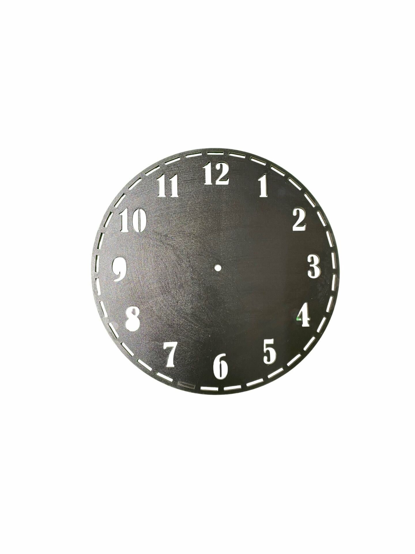 Ahşap Makrome Saat Kasnağı Siyah 20 Cm