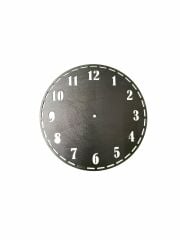 Ahşap Makrome Saat Kasnağı Siyah 20 Cm