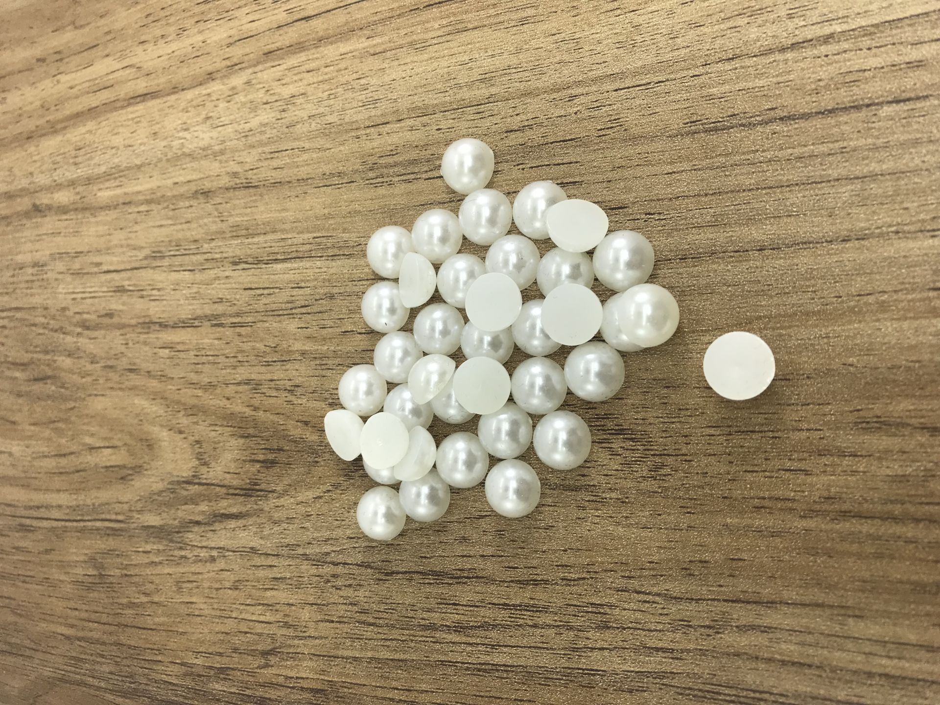 Yarım İnci 10 mm Süsleme Boncuk 15 Gram (50 Adet)