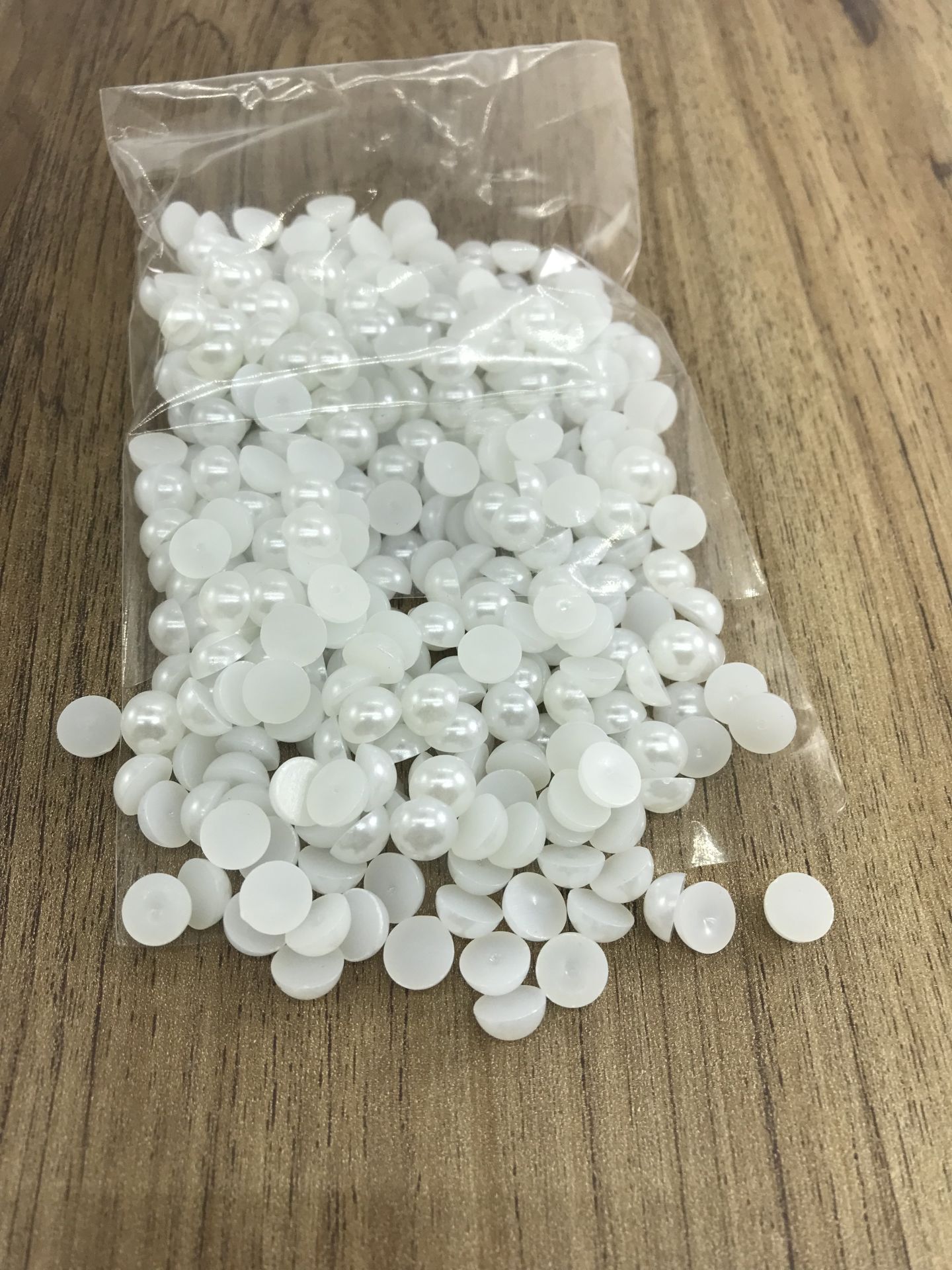 Yarım İnci 8 mm Süsleme Boncuk 50 Gram (380 Adet)