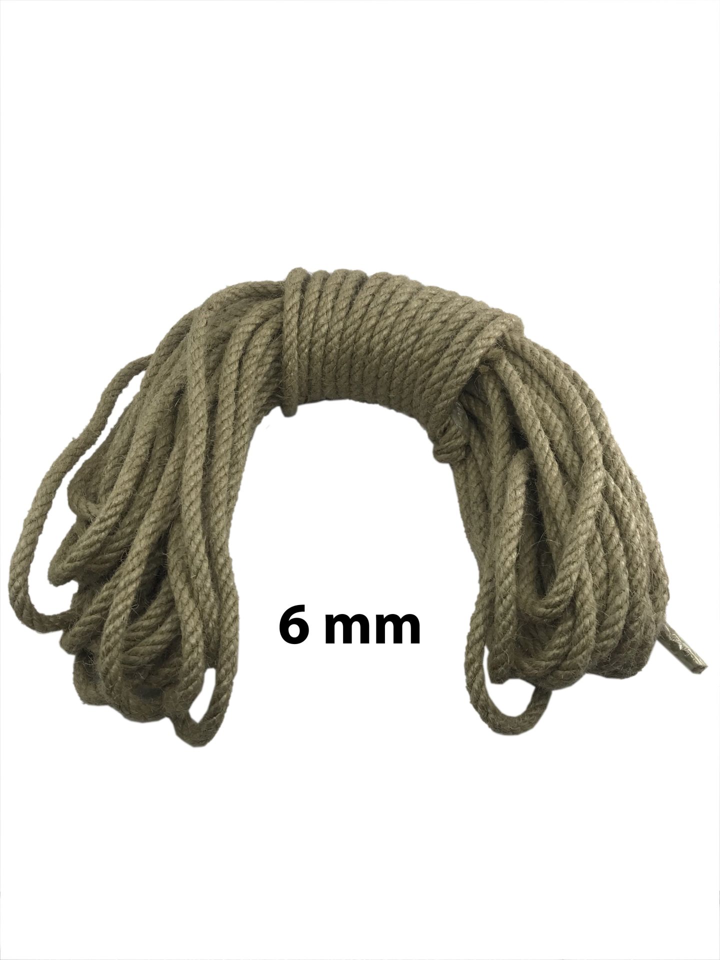 Jüt Halat 6 Mm 10 Metre Hasır İp Urgan İpi Dekoratif İp