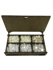 Yarım İnci Böğürtlen ve Kalp Süsleme Boncuk Seti 6x20 Gram (AHŞAP KUTULU)