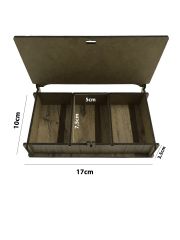 Ahşap Boncuk Makrome Süsleme Seti 3x40 gram (AHŞAP KUTULU)