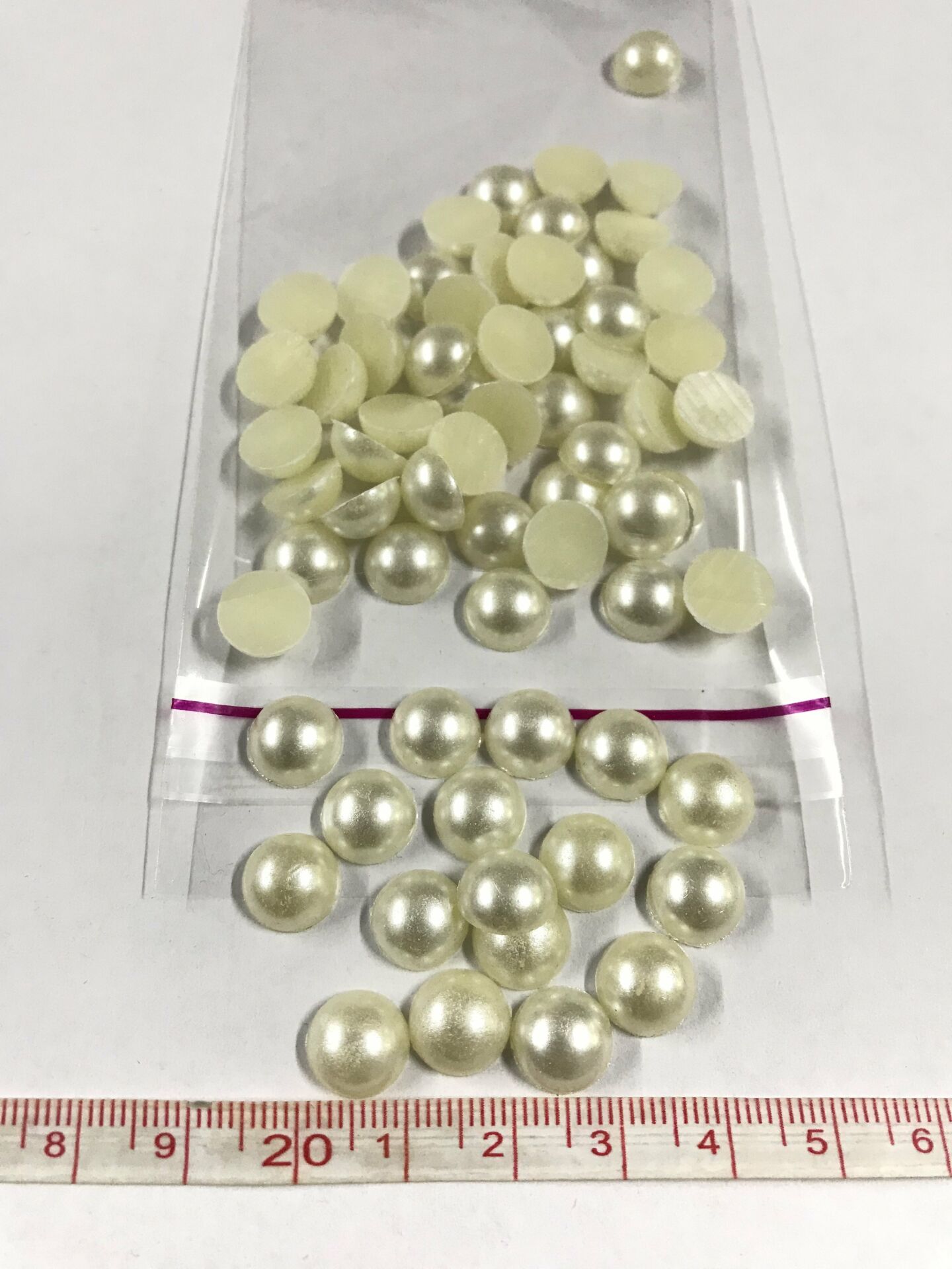 Yarım İnci 10mm Süsleme Boncuk Krem 20 Gram (Yaklaşık 70 Adet)