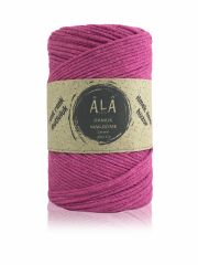 Pamuk Makrome İpi 2mm Cotton Zincir Makrome Çanta İpi Supla İpi Koton İp 250 Gram Fuşya