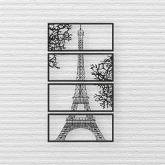 Ahşap Paris  Eyfel Kulesi Duvar Süsü
