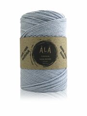 Pamuk Makrome İpi 2mm Cotton Zincir Makrome Çanta İpi Supla İpi Koton İp 250 Gram Bebe Mavi