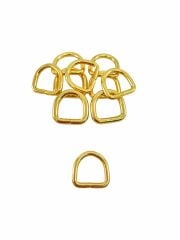 2 cm D Halka Çanta Aksesuarı 10 Adet gold Renk