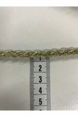 Simli Zincir İp Dekoratif Gold Zincir İp Çanta Askısı Süsleme İpi (10 Metre) (6-7 mm)