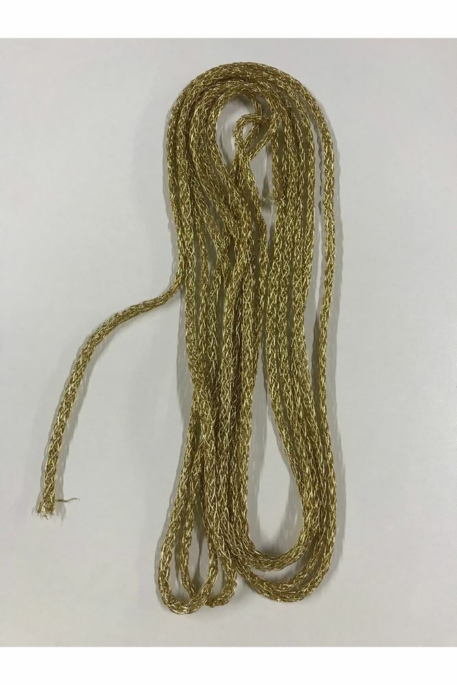 Simli Zincir İp Dekoratif Gold Zincir İp Çanta Askısı Süsleme İpi (5 Metre) (6-7 mm)