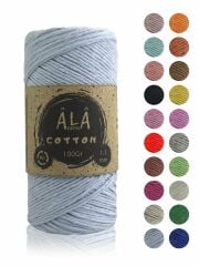 Cotton Panç Amigurumi İpi Koton Punch İpi 1,5mm - 100 Gram Bebe Mavi