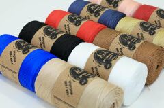 2 mm - 200 gr Polyester (PP) Makrome İpi 230 Mt Siyah