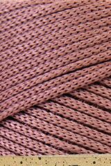 2 mm - 200 gr Polyester (PP) Makrome İpi 230 Mt Gül Kurusu