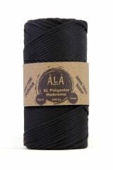 XL Polyester Makrome  No:6 - 3mm (Kalın) Çanta İpi Siyah