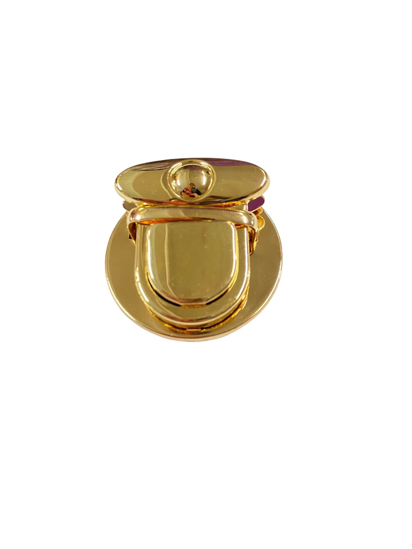 Yaylı Basmalı Kilit Çanta Aksesuarı 5 cm Gold
