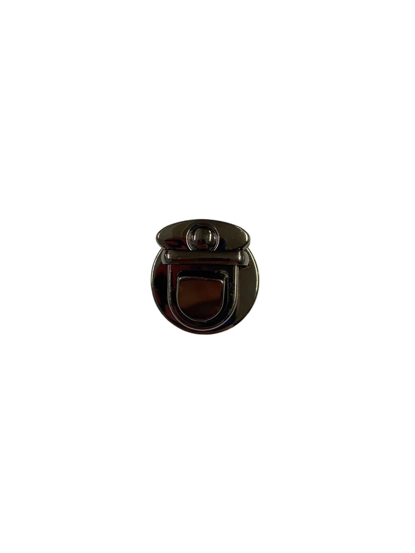Mini Basmalı Yaylı Kilit Çanta Aksesuarı 3 cm Siyah