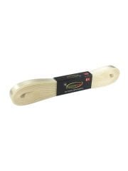 Saten Çift Taraflı Kurdele 1cm 10 Metre Krem