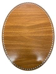 Ahşap Oval Elips Sepet Tepsi Tabanı 40X30 cm Ceviz Çift Yüz 3 mm MDF