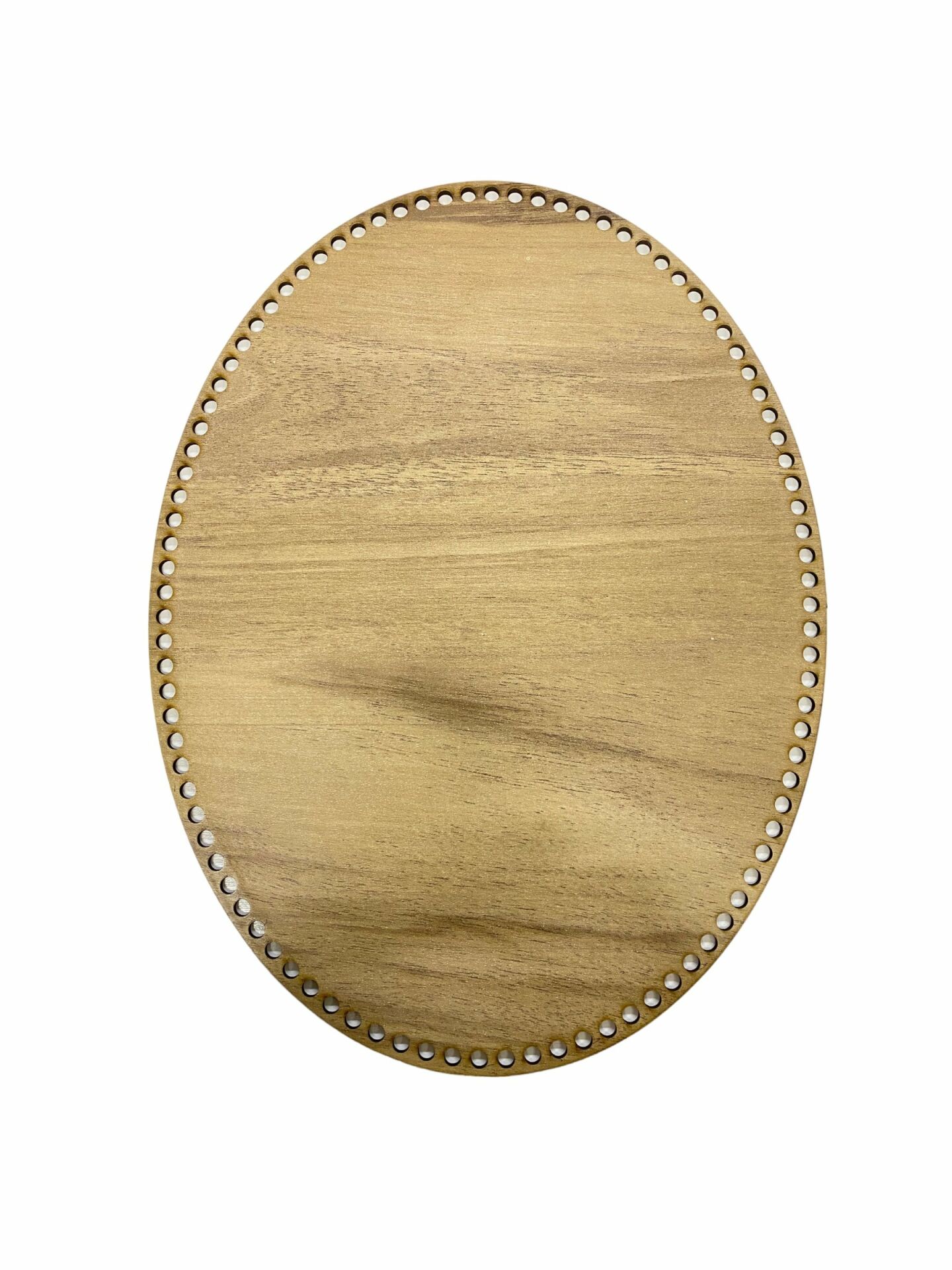 Ahşap Oval Elips Sepet Tepsi Tabanı 40X30 cm Meşe Çift Yüz 3 mm MDF