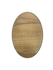 Ahşap Oval Elips Sepet Tepsi Tabanı Meşe 5'li