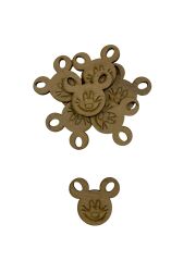 Ahşap Mickey Mouse Süs 10 Adet