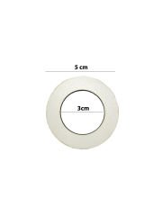 Makrome Küçük Halka 5cm 3mm Mdf Beyaz (10 Adet)
