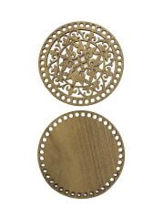 Ahşap Sepet-Çanta Tabanı 20 cm Açık Meşe Çift Yüz 3 mm MDF