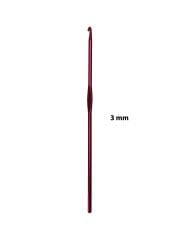 Metal Tığ Yün Penye Makrome Örgü No: 3 mm (15cm)