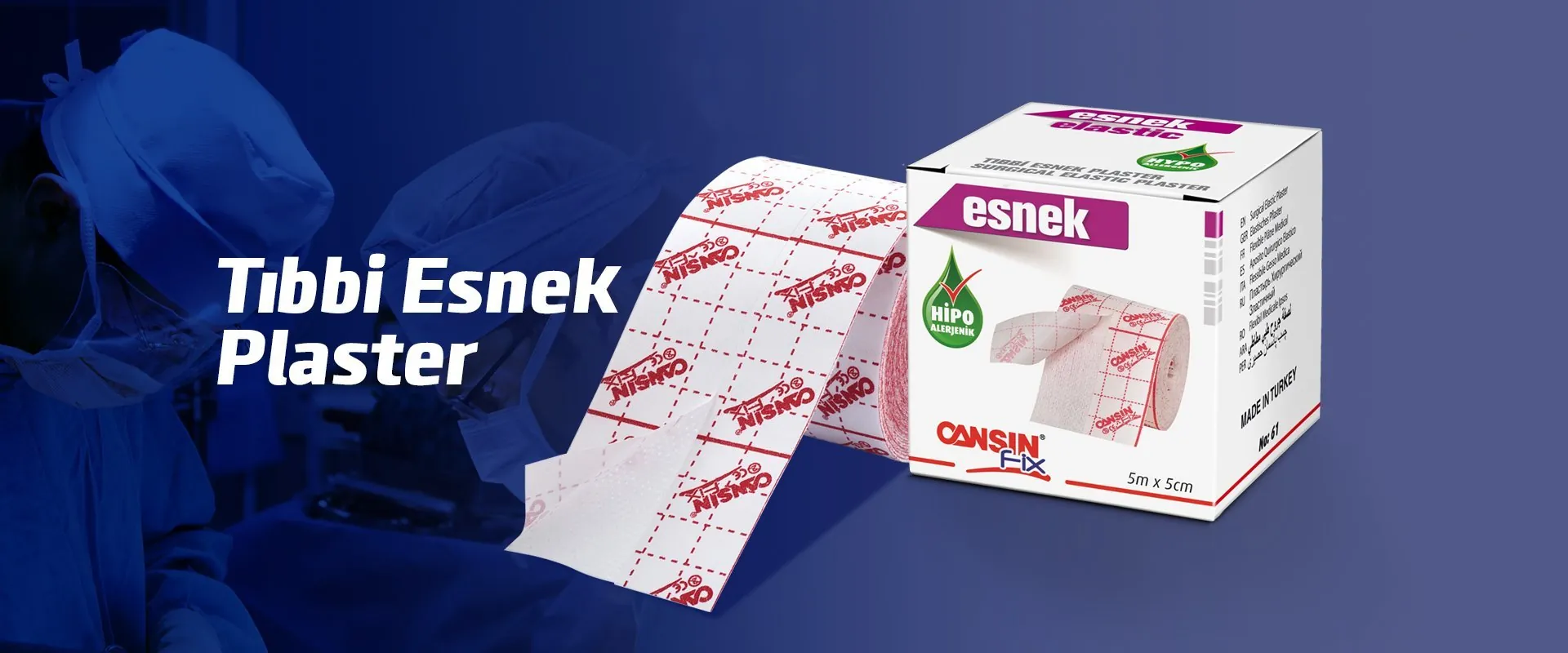 Tıbbi Esnek Plaster - Cansın Fix - Hipoalerjenik Cerrahi Bant