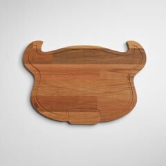 Ahşap Boğa Tasarımlı Kesme Tahtası – Steak Sunumları İçin