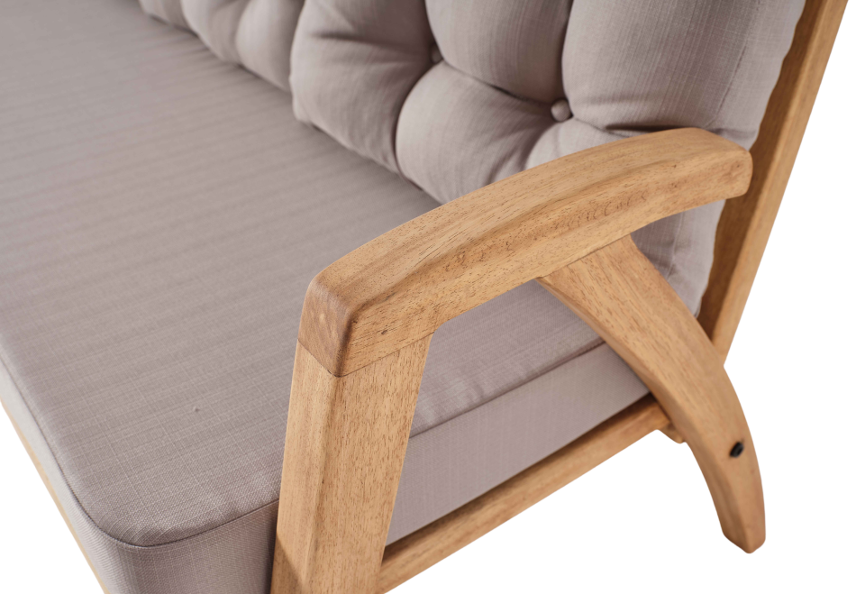 THALİA 3\'lü Kahve Bahçe Mobilyası-Antrasit Minder 3+1+1+MASA Oturma Grubu Bench ve Berjer