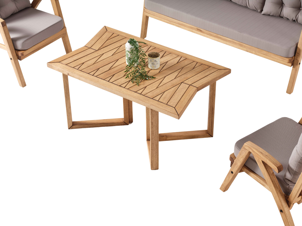 THALİA 3\'lü Kahve Bahçe Mobilyası-Antrasit Minder 3+1+1+MASA Oturma Grubu Bench ve Berjer
