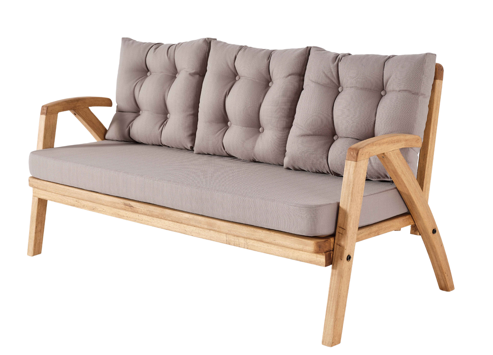 THALİA 3\'lü Kahve Bahçe Mobilyası-Antrasit Minder 3+1+1+MASA Oturma Grubu Bench ve Berjer