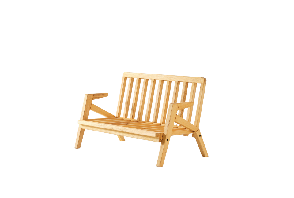 LİORA 2\'li Kahve Bahçe Mobilyası-Beyaz Minder 2+1+1+MASA Oturma Grubu Bench ve Berjer