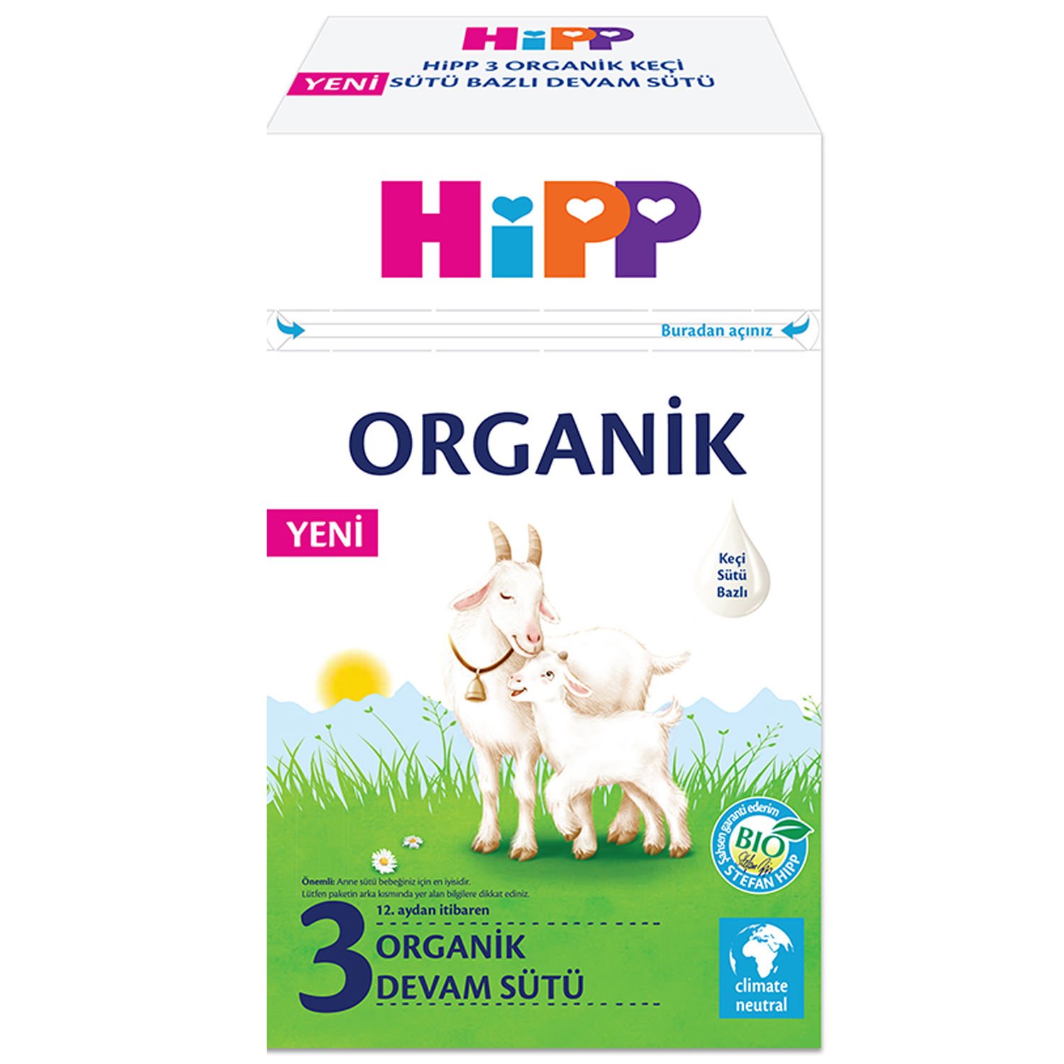 Hipp 3 Organik Keçi Sütü Bazlı Devam Sütü 400 gr