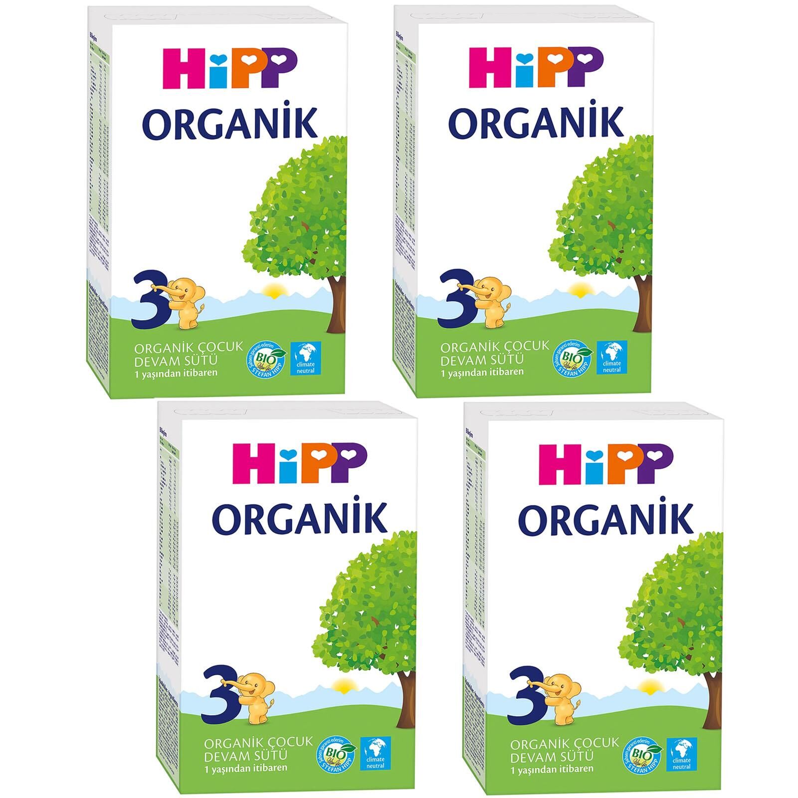 Hipp 3 Organik Devam Sütü 300 gr 4 Lü PAKET
