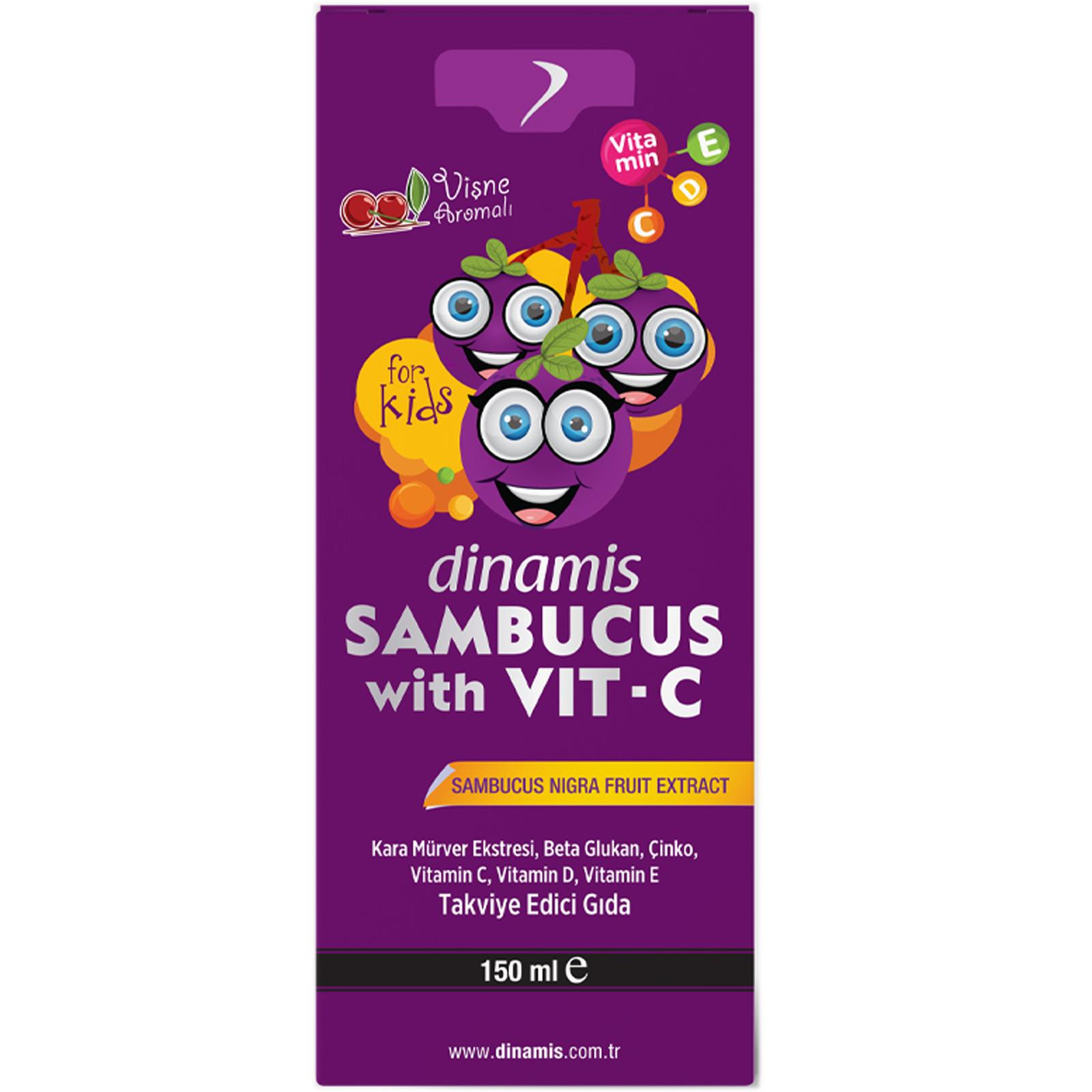 Dinamis Sambucus with Vit-C İçeren Takviye Edici Gıda 150 ml